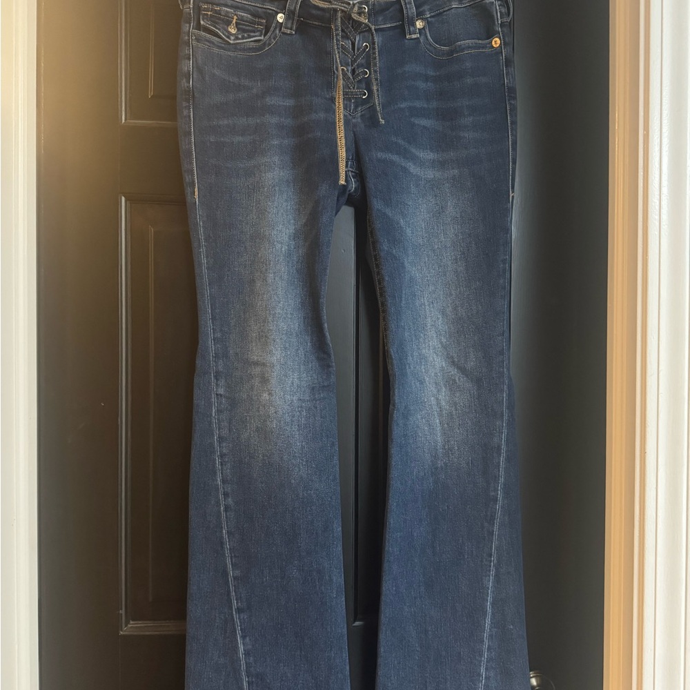 Joey Blue Flare Wide Leg Jeans